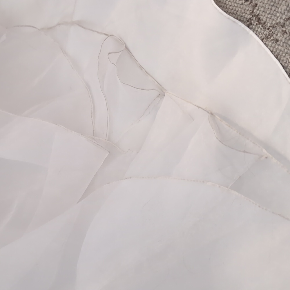 DAVID'S BRIDAL Organza Wedding Ball Gown - Picture 12 of 14